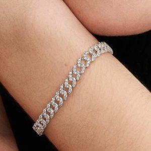 Pavé Cuban Chain Bracelet