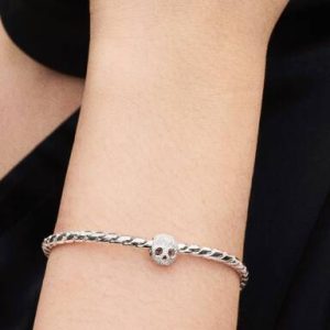 Textured Skull Mini Charm