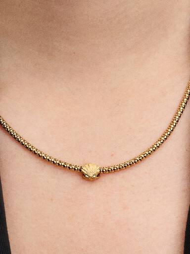 Textured Shell Mini Charm