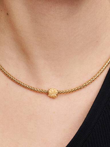 Textured Clover Mini Charm