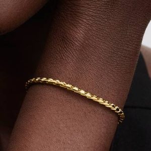 Round Clasp Wing Chain Bracelet
