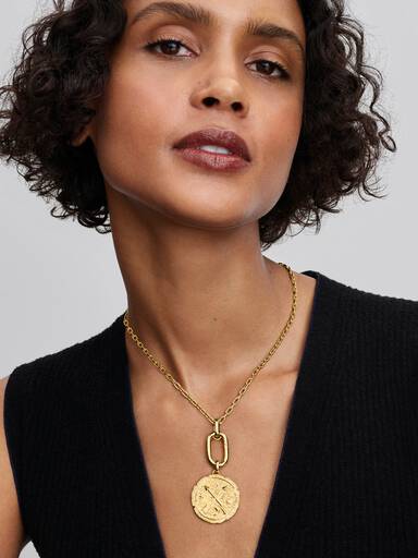 Crossing Arrows Oversized Medallion Charm - Image 3