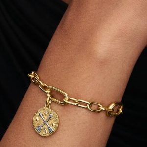 Crossing Arrows Medallion Charm