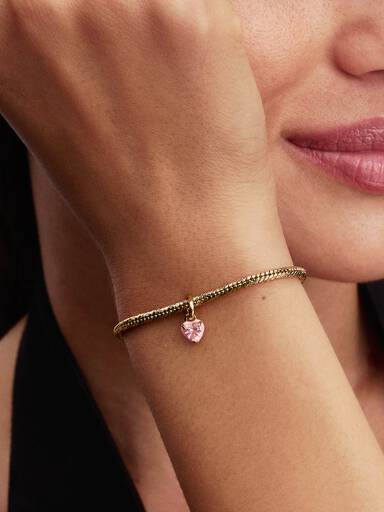 Pink Chakra Heart Mini Dangle Charm
