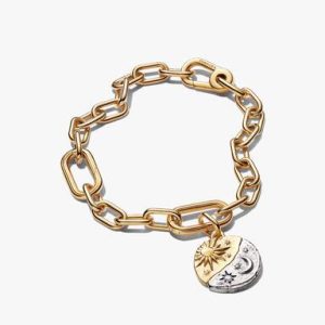 Sun & Moon Medallion Bracelet Set