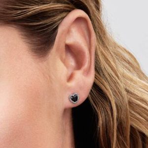 Elevated Heart Stud Earrings