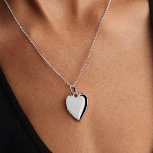 Engravable Openable Heart Tag Pendant