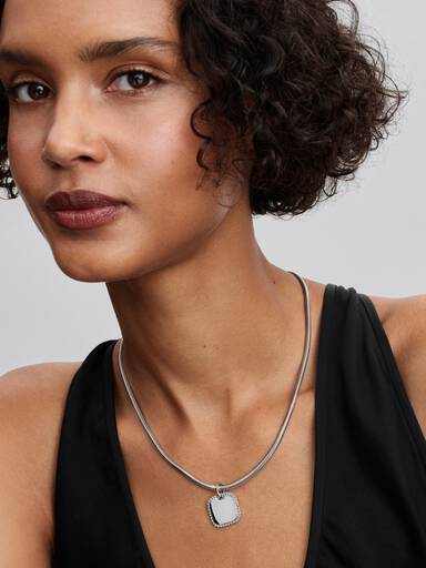 Engravable Square Tag Pendant - Image 3