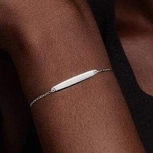 Engravable Bar Chain Bracelet