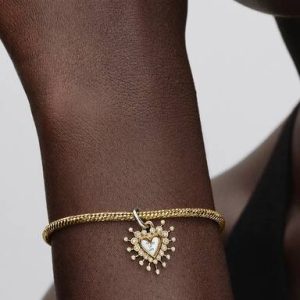 Radiant Heart Double Dangle Charm