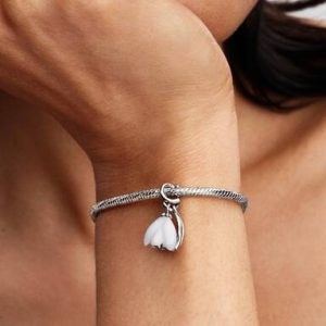 Snowdrop Flower Dangle Charm