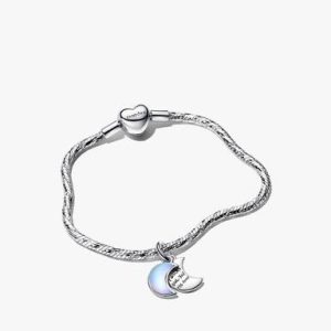 Crescent Moon Charm Bracelet Set