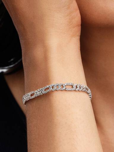 Oval Cuban Chain Bracelet
