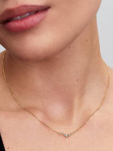 Pandora Era Lab-Grown Diamond Droplet Bar Necklace