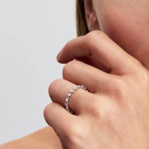 Pandora Era Lab-Grown Diamonds 14k White Gold Eternity Ring