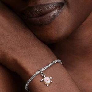 2026 Pink Sea Turtle Lab-grown Diamond Dangle Charm