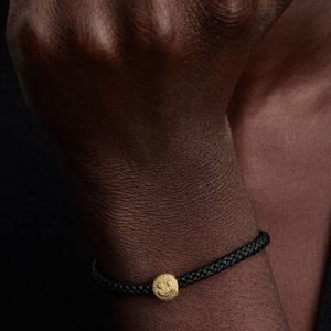 Textured Happy Face Mini Charm