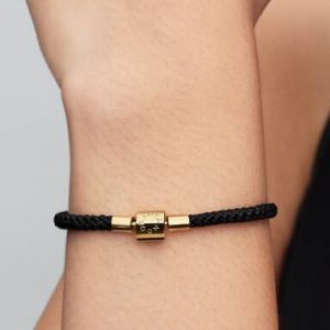 Shimmering Black Cord Bracelet