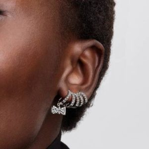 Bridgerton Sparkling Bow Climber Earrings