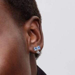 Bridgerton Blue Bow Stud Earrings