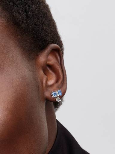Bridgerton Blue Bow Stud Earrings
