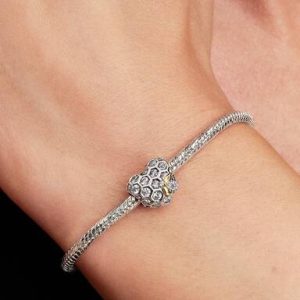 Bridgerton Honeycomb & Bee Heart Charm