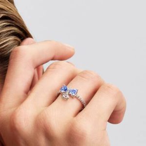 Bridgerton Blue Bow Ring