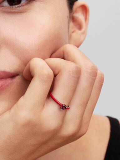 Red Chakra Heart Ring