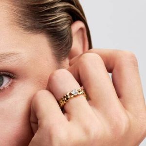 Heart Cuban Chain Ring