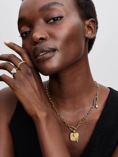 Two-tone Link Chain Necklace - Image 5
