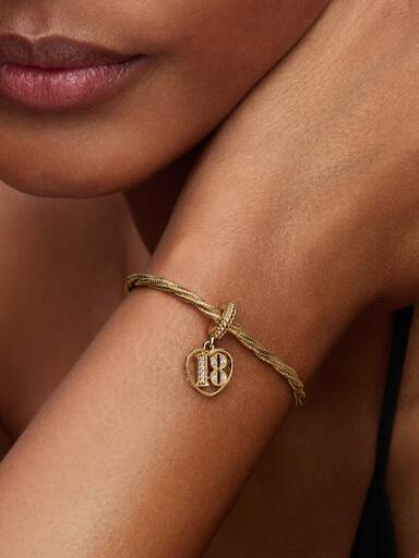 18th Celebration Dangle Charm