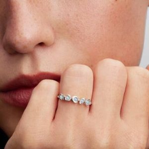 Pandora Talisman Sterling Silver Lab-Grown Diamond Symbols Ring