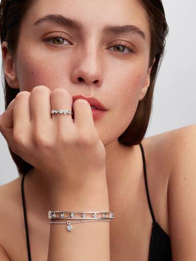 Pandora Talisman Sterling Silver Lab-Grown Diamond Symbols Ring - Image 4