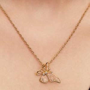 Oversized Butterfly Openwork Charm