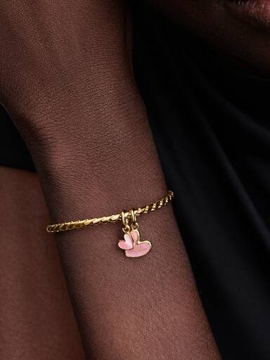 Pink Mother & Daughter Splittable Dangle Charm
