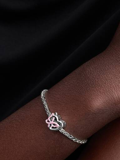 Entwined Heart & Butterfly Charm