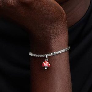 Glow-in-the-dark Mushroom Dangle Charm