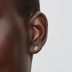 Celestial Sparkling Sun Stud Earrings