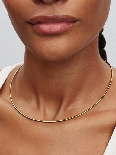 Tubular Choker Necklace