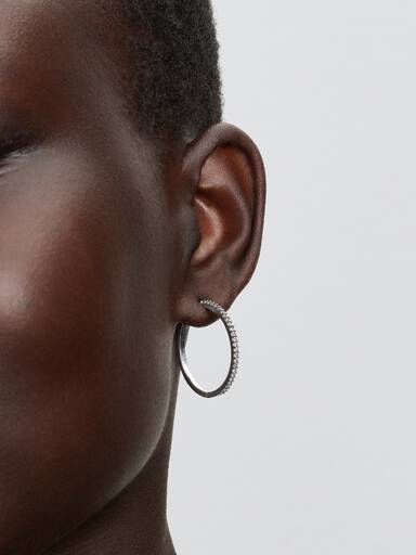 Sparkling Hoop Earrings