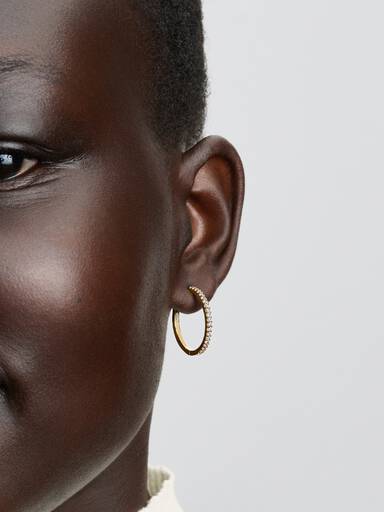 Sparkling Hoop Earrings
