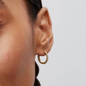 Sparkling Mini Hoop Earrings