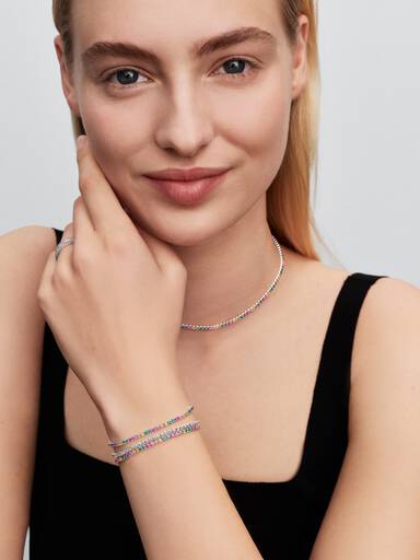 Rainbow Tennis Necklace - Image 4