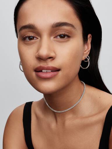 Sparkling Mini Hoop Earrings - Image 5