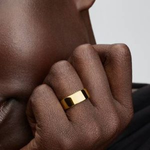 Engravable Wide Band Ring