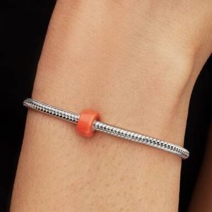 Orange Murano Glass Mini Charm