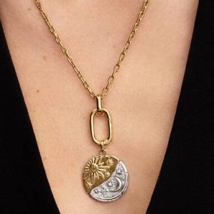 Sun & Moon Oversized Medallion Charm