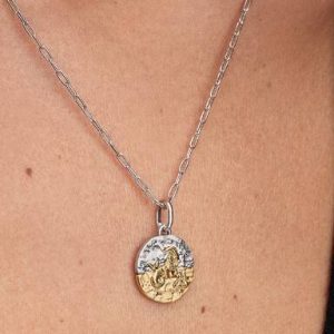 Capricorn Zodiac Medallion Charm
