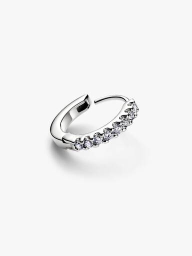 Pandora Era Lab-Grown Diamond Pavé Hoop Earrings - Image 4