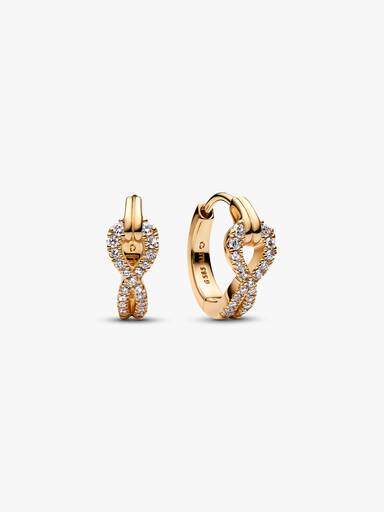 Pandora Infinite Lab-grown Diamond Pavé Hoop Earrings - Image 2